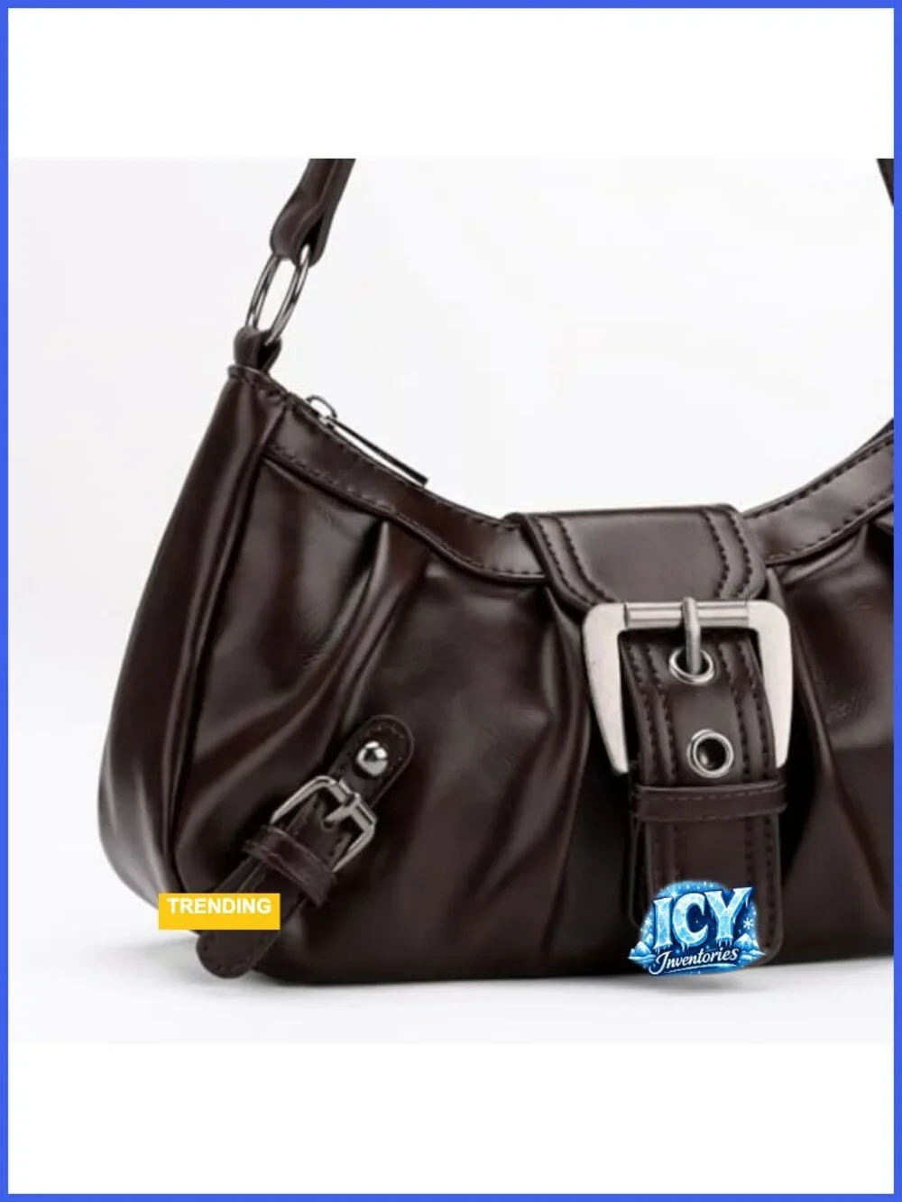Faux Leather Hobo Shoulder Bag Tote Purse with Top Handle
